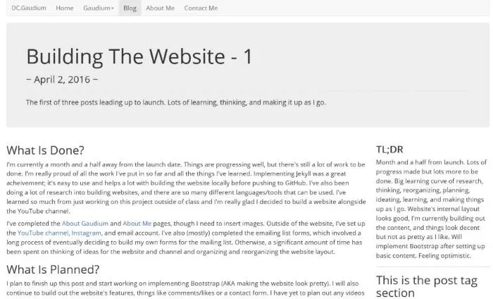 contact page after Bootstrap